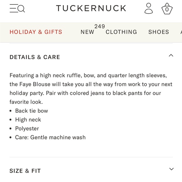 Tuckernuck Pomander Place Faye Fuchsia Pink Crepe Ruffled Neck Bow Top - XS - Picture 13 of 14